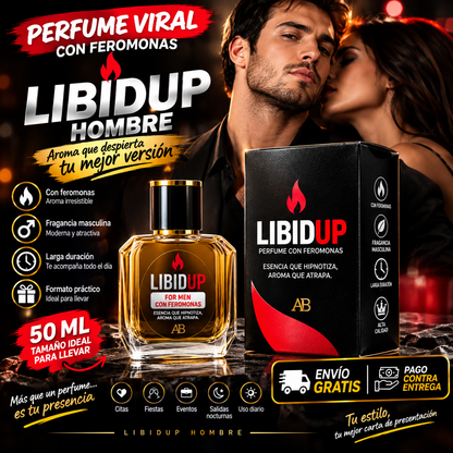 PERFUME VIRAL CON FEROMONAS LIBIDUP HOMBRE (50ML