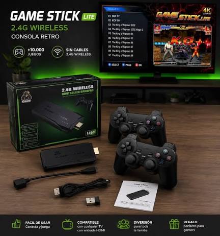GAME STICK PAD BM8 CON MÁS DE 20,000 JUEGOS RETRO